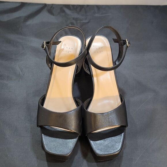 BRAND NEW A.NEW.DAY  BLOCK HEEL WOMEN'S SANDAL - Picture 2 of 16